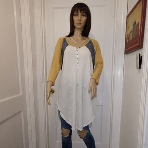 Free People 3/4 sleeve shirt